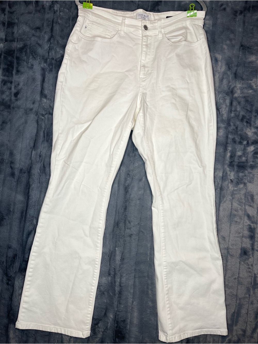 Judy Blue White Bootcut Jeans Size 16W High Rise Stretch Denim Plus